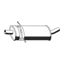 ERNST 350129 Mittelschalldämpfer für MERCEDES B-KLASSE W245 B180CDI 1694901222