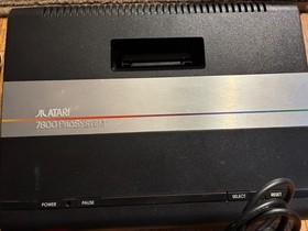 Atari 7800 Console TESTED Complete - Controllers, Adapter, RF cable, a 2600 game