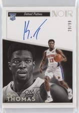 2018-19 Panini Noir Rookie Auto 29/99 Khyri Thomas #399 Auto 0so2