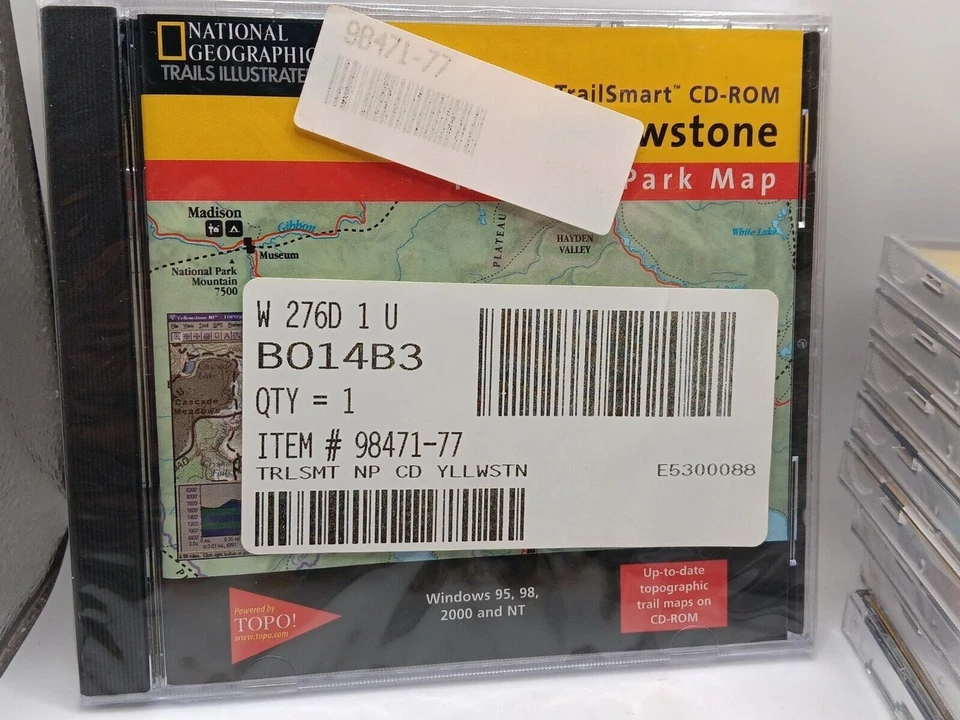 Lote de 9 CD-ROM National Geographic Trailsmart Topo Parques Nacionais, Canyon, Mais - Imagem 2 de 4