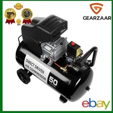 50 L Flüsterkompressor Ölhaltig zwei Luftauslässe 2850 U/min für Nageln 2,5 PS