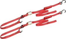 Red Integra Tie-Downs Pair 69"x1" - 1200lbs, Cam Buckle w/soft-loop 49380-10