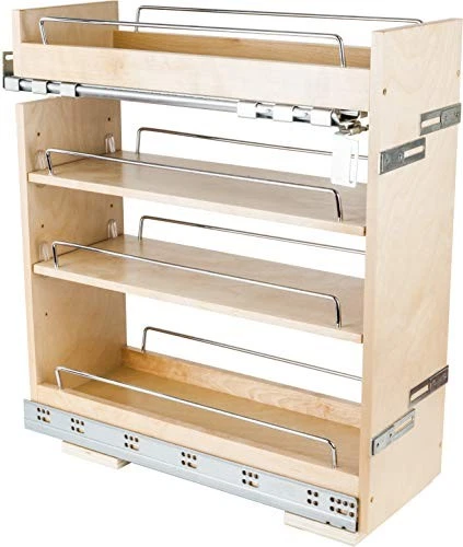 8-1/2" Base Cabinet Soft-Close Pullout Organizer Pre-Assembled, Adjustable - Picture 1 of 1