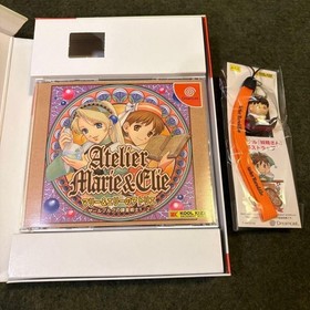 DC Atelier Marie & Ellie w/ Manual, Postcard & Strap for Sega Dreamcast Working