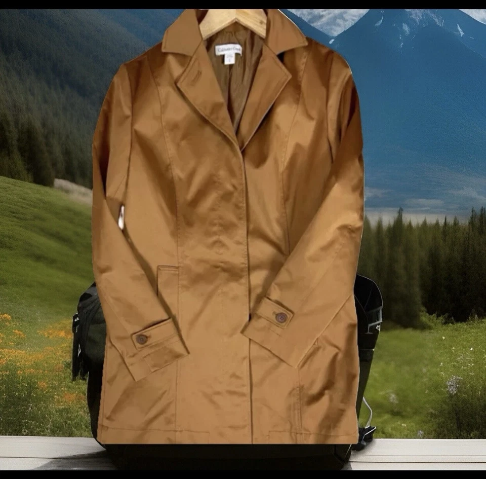 TRINCHERA DE SATÉN COLDWATER CREEK CITY PARK TALLA 8 PEQUEÑA Y $169.00 NUEVA CON ETIQUETAS Foto 3 de 4