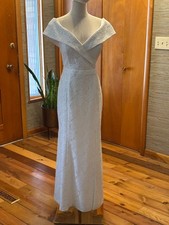 DB Studios Lace Off The Shoulder White Dress Excellent/Size 8