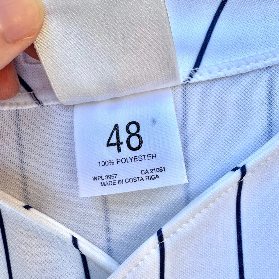 Rawlings Rare Anaheim Angels 2001 Home Baseball Jersey 100 Season Patch 48 - Image 4 of 4