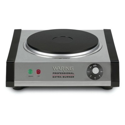 Waring Commercial WEB300 Single Cast Iron Burner, 1300W, 120V, 5-15 Phase Plug,