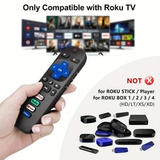 New Replaced Remote FIT for Roku TV  TCL/Sany...