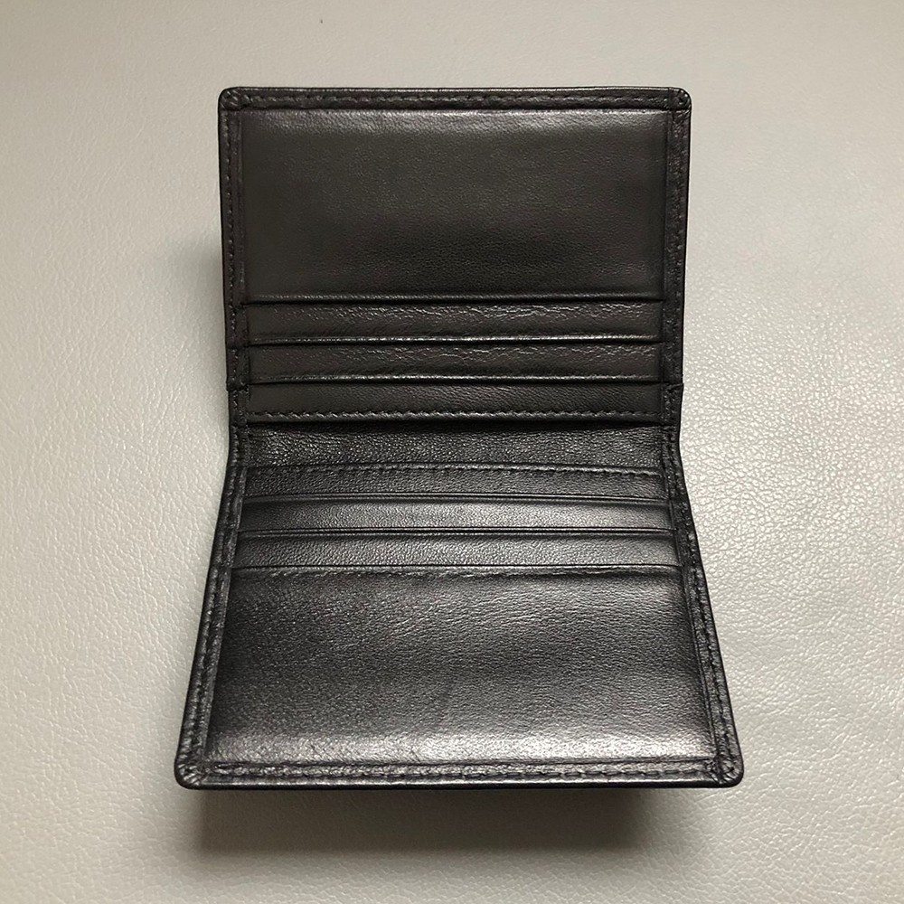 RFID Mens Slim Front Pocket Wallet Genuine Leather Bifold ID Credit Card Holder