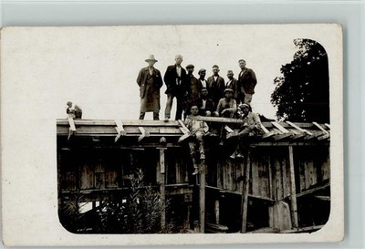 13019020 - Carpenter - Construction Worker - Building a House Photo Postcard Profession