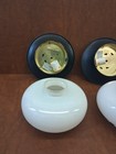 Restored Set Of Antique  Milk Glass Flush Mounted Ceiling  Fixtures — photo 5