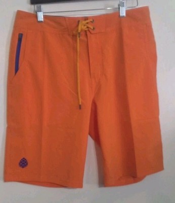Stio CFS Board Shorts Out Of Bounds Orange Men Size 32 NWT