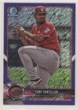 2018 Bowman Chrome Prospects Purple Shimmer Refractor Antonio Santillan Tony 2r7