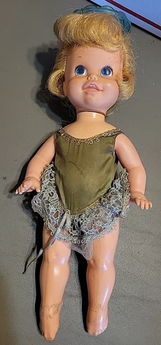 1969 Mattel Blonde Baby Dancerina Ballerina Ballet Doll Vtg w/ Outfit flaws