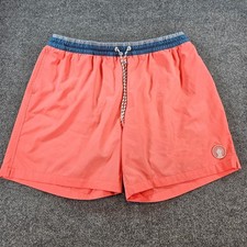 Chubbies Mens Coral Pink Swim Trunks Compression Liner Pineapple Logo 6" Inseam