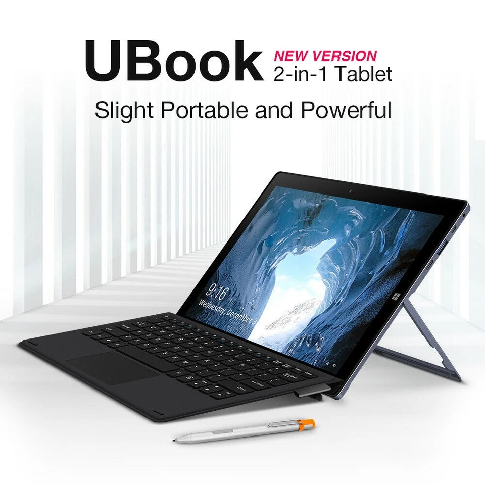 CHUWI UBook Tablet/Laptop Stylus 3 IN 1 Windows Intel N4120 Quad Core 8+256GB PC - Immagine 2 di 4
