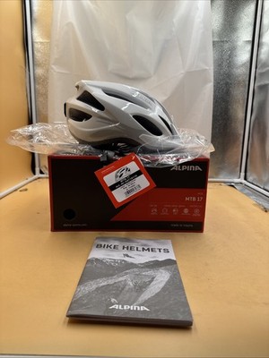 ALPINA Herren Fahrradhelm "MTB 17" White-silver Gloss Gr. 54-58 | eBay.de