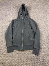 Lululemon Hoodie Womens 6 Gray Full Zip Fleece Thumbholes Pockets Athletic