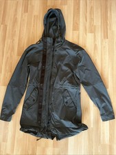 REI Women s Nylon Spandex Jacket XS Full Zip Snaps Outer Shell Only Green