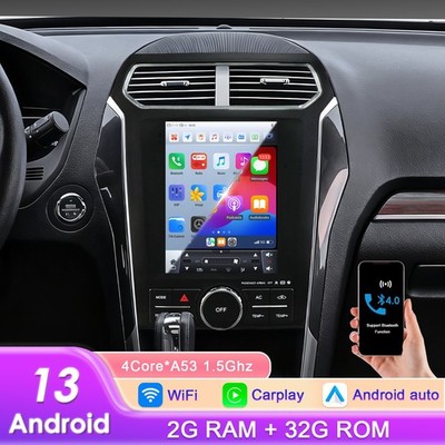 Car stereo Radio kit CarPlay Android14 tesla navigation Ford Explorer 2011-2019