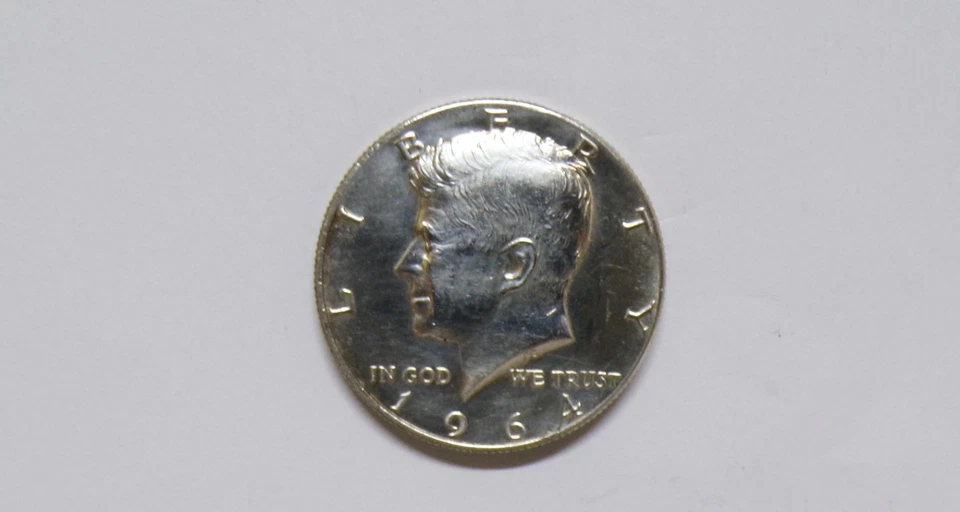 MEZZO DOLLARO KENNEDY 1964 ARGENTO 900.  STATI UNITI AMERICA. - Immagine 4 di 4
