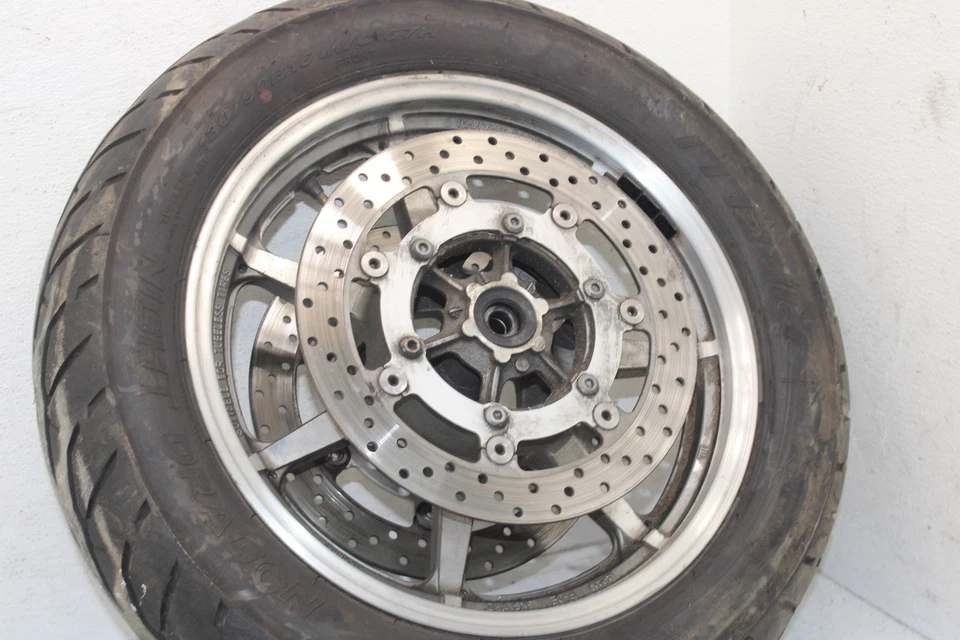 Roda dianteira reta 07-14 YAMAHA V STAR 1300 XVS1300 XVS FABRICANTE DE EQUIPAMENTO ORIGINAL 16x3.00 5KS W51 - Imagem 2 de 4