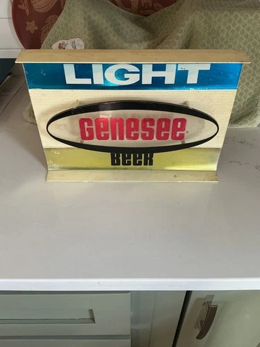 VINTAGE ALL PLASTIC GENESEE LIGHT BEER SIGN