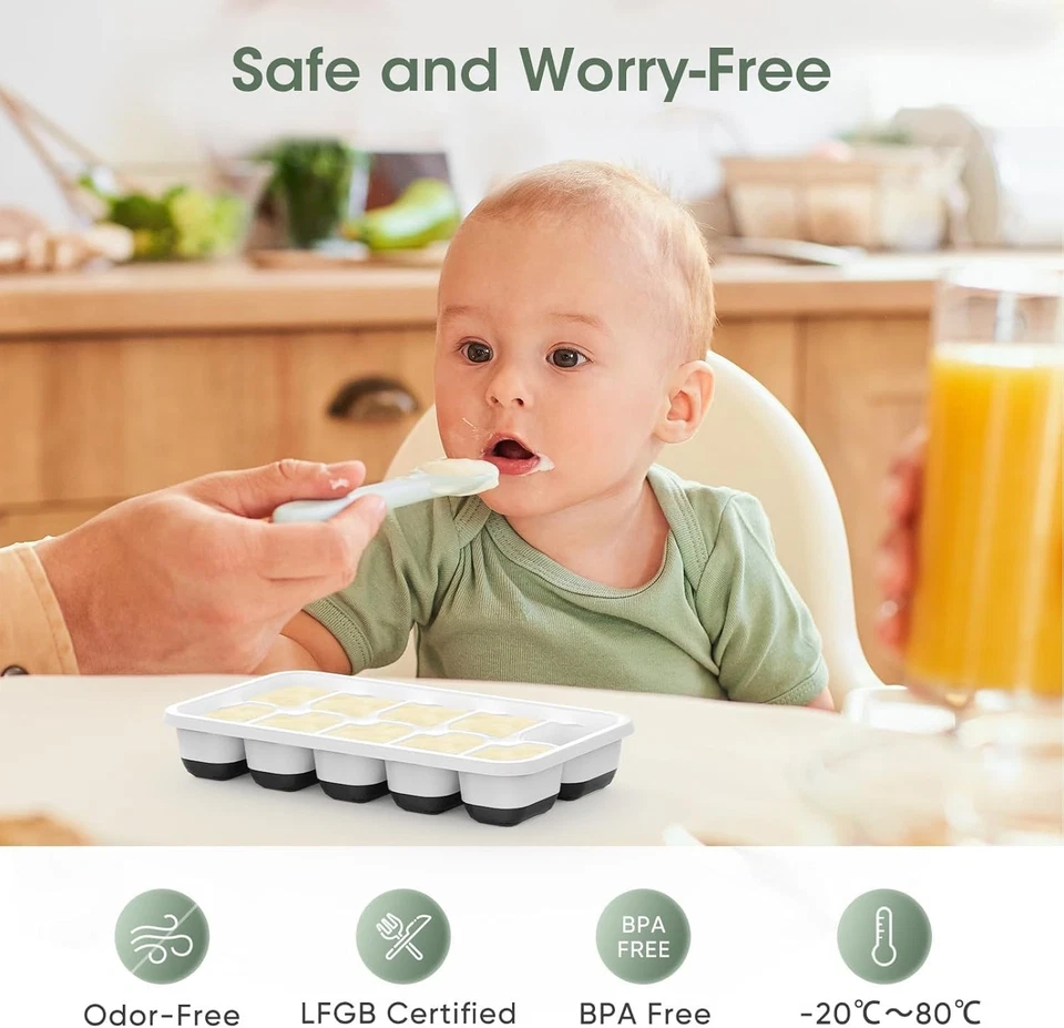 DOQAUS Ice Cube Tray with Lid and Bin - Image 3 of 4