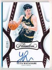 2024-25 Flawless Yuta Watanabe Flawless Autographs Ruby Auto #FA-YWR (xx/15)