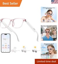 Innovative AI-Powered Smart Glasses: Bluetooth, Photochromic & Language Support