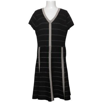 Gabby Skye, Kleid, Größe: XL, Schwarz/Gold, Metallfaser/Polyester/Viskose #V6d