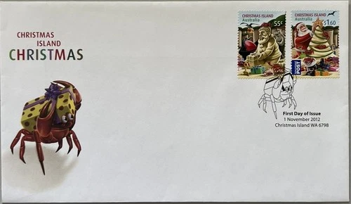 AUSTRALIA CHRISTMAS  ISLAND 2012 CHRISTMAS FIRST DAY COVER.