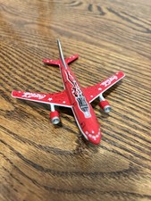 Vintage 1973 Matchbox Coca-Cola Diecast Airbus A300B Red Airplane