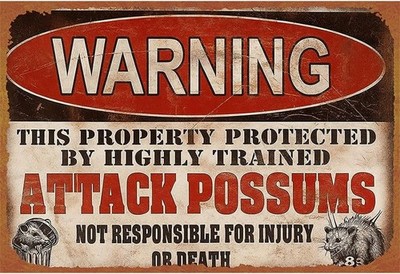 Warning Property Protected By Highly Tin Metal Signs Home Décor 8x12