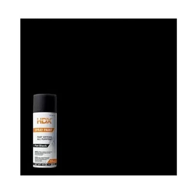 BRANDED 10 Oz. All Purpose Flat Black Spray Paint