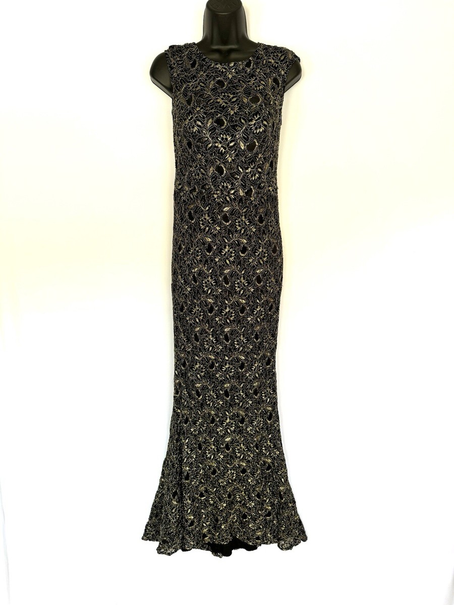 Theia Women's Gown Black Gold Size 8 Cap Sleeve Lace The Edinburgh $895 | eBay Theia Women's Gown Black Gold Size 8 Cap Sleeve Lace The Edinburgh $895 | eBay