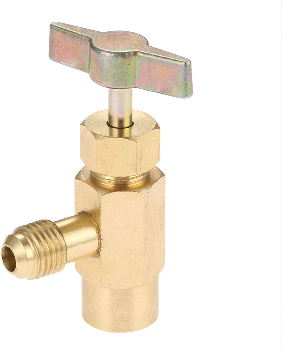 R1234YF Self-Sealing Can Tap with Left Hand Threaded, 1/2'' to 1/4