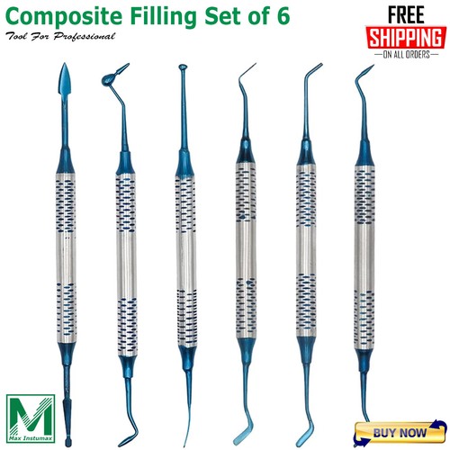 Dental Teeth Composite Restoration Setup Kit Scalers Pluggers Burnishers Carvers - Picture 24 of 69