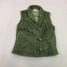 Woolrich Shirt Womens Small Petite Sleeveless Casual Lightweight Green