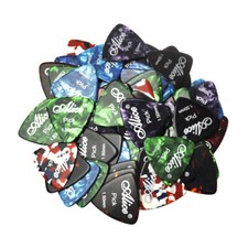 50pcs Alice Rounded Triangle Celluloid Guitar Picks Plectrums X-Heavy 1.5mm
