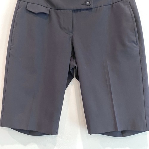 CAbi Women's 4 Bermuda Mid Rise Stretch Blend Dress Shorts Black - Picture 3 of 10