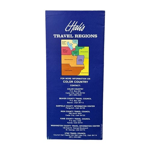 Grand Canyon North Rim Zions Bryce Canyon Travel Tourist Brochure Pamphlet - Imagen 2 de 6