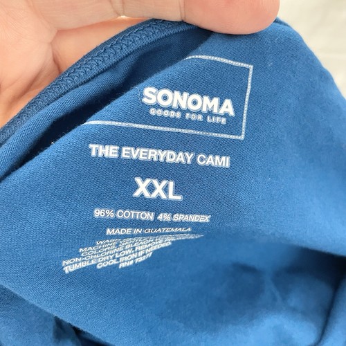 Sonoma Womens 2XL Goods for Life Everyday Camisole Electro Blue Cami Top NWT - Picture 5 of 6