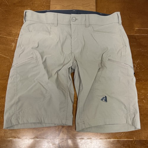 Eddie Bauer Shorts Herren 38 beige First Ascent Cargo Stretch Wandern Performance