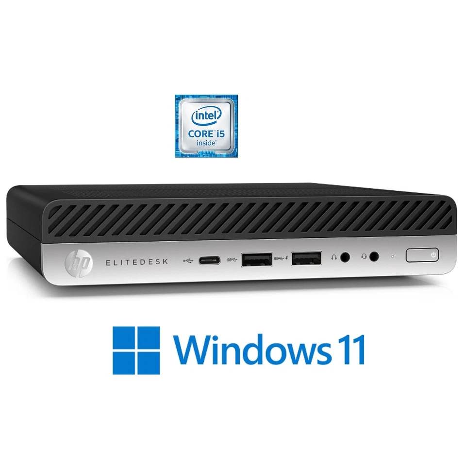 HP ELITEDESK 800 G4 MINI CORE i5 8500T 16GB 256GB SSD WINDOWS 11 DESKTOP PC