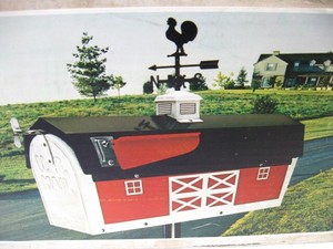 Nos Vintage Fulton Red Barn Country Life Rb 1 Rural Metal Us