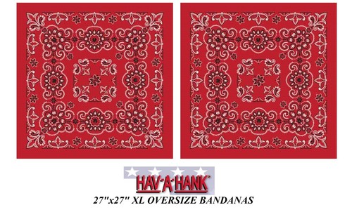HavAHank XL KING SUPER SIZED PAISLEY 27" BANDANA Head Wrap Face Mask Neck Scarf - Picture 4 of 27