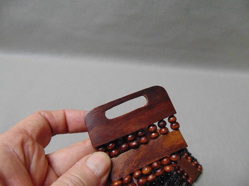 Cinturón de madera y cuentas para mujer - Imagen 7 de 9