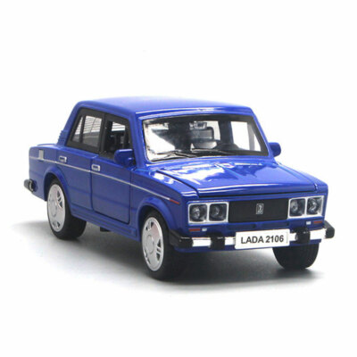 1/32 Scale VAZ Lada 2106 Model Car Diecast Toy Vehicle Kids Blue Sound Light 1/32 Scale VAZ Lada 2106 Model Car Diecast Toy Vehicle Kids Blue Sound Light